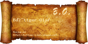 Böttger Olaf névjegykártya